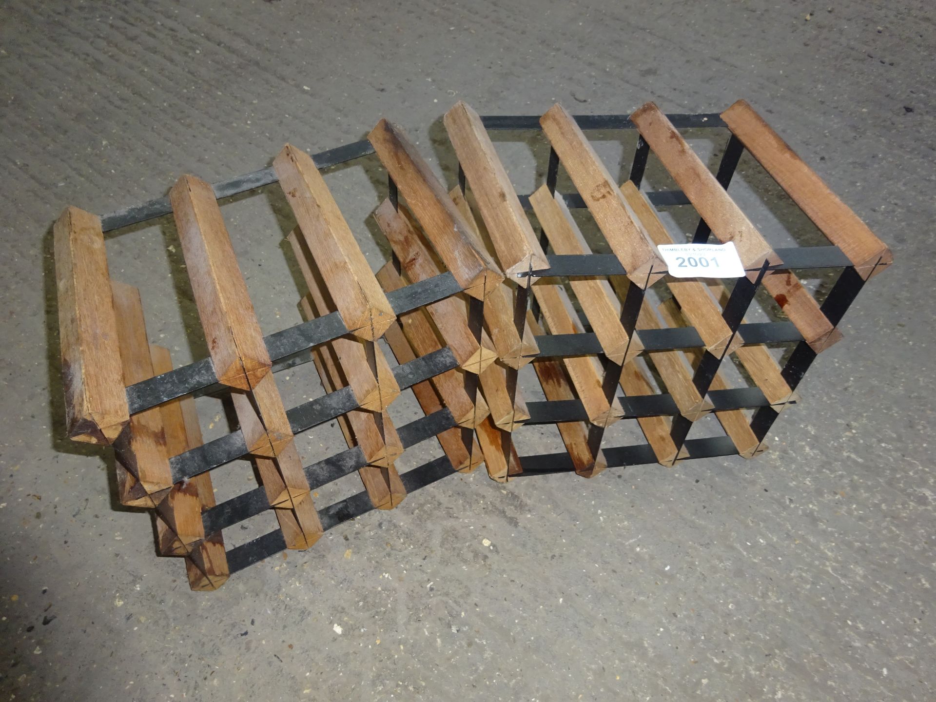 2 no 9 bottle wine racks