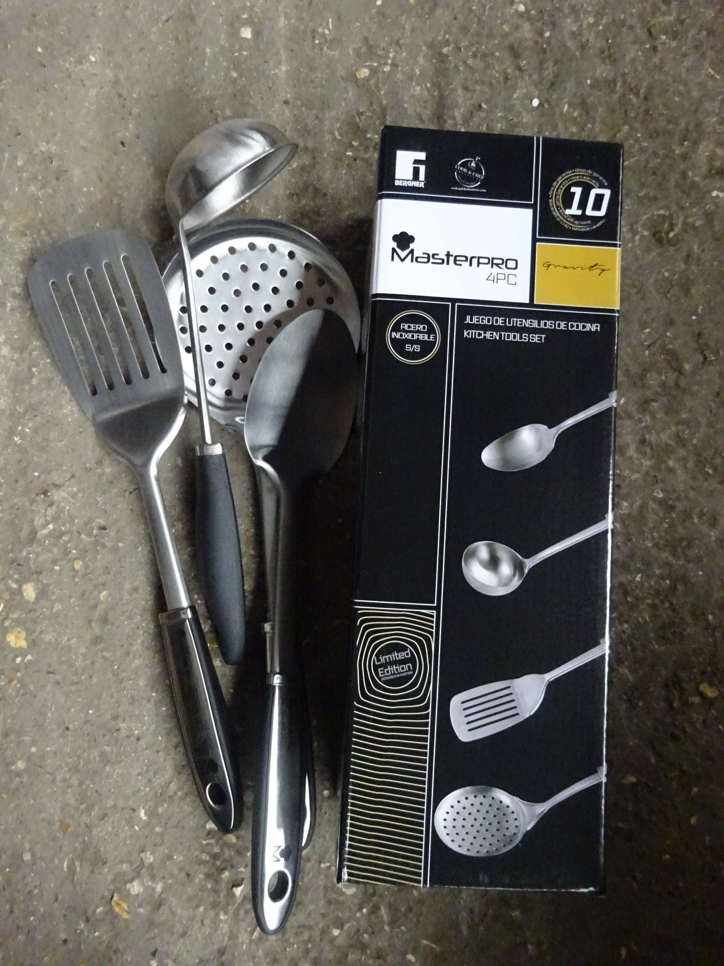 Masterpro 4pc kitchen utensil set