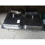 2 chafing dishes