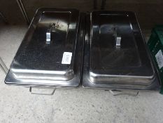 2 chafing dishes