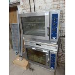 Twin Lainox CE051M oven on stand