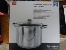 Stainless steel deep stock pot