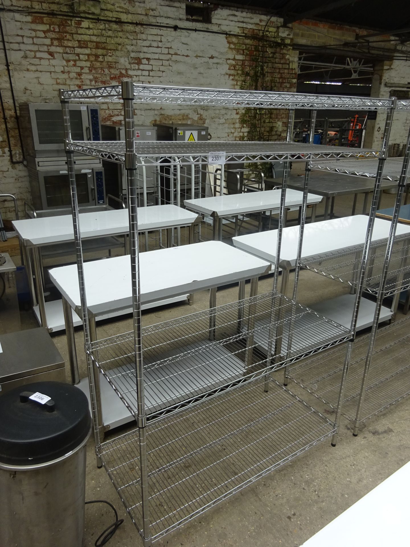 4 tier wire rack H:180cm, W:120cm, D:60cm