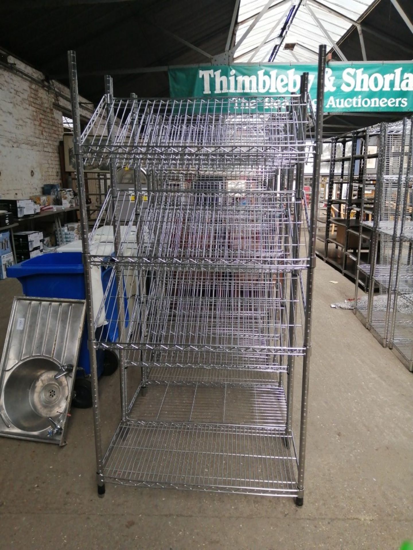 3 tier wire display stand.