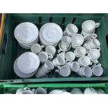 Assorted cups, saucers, milk jugs, sugar bowls etc, approx 140 pieces, some branded