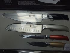 Bergner Neon 4pc knife set