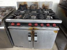 Morwood 6 ring gas cooker with flame failure