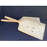 2 large wooden pizza servers 80cm x 35cm