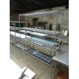 4 tier wire rack H:200cm, W:175cm, D:40cm