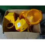 4 flashing marker lights