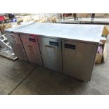 Foster 3 door under counter fridge.