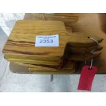 6 small serving boards 27cm x13.5cm