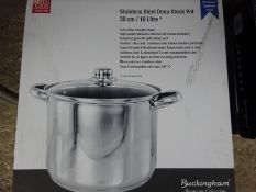 Stainless steel deep stock pot