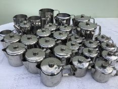 Stainless steel tea pots, jugs etc - 28 items