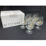 10 boxes of 6 no Ritzenhnoff 0.3L Poretti branded glasses