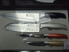 Bergner Neon 4pc knife set