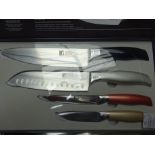 Bergner Neon 4pc knife set