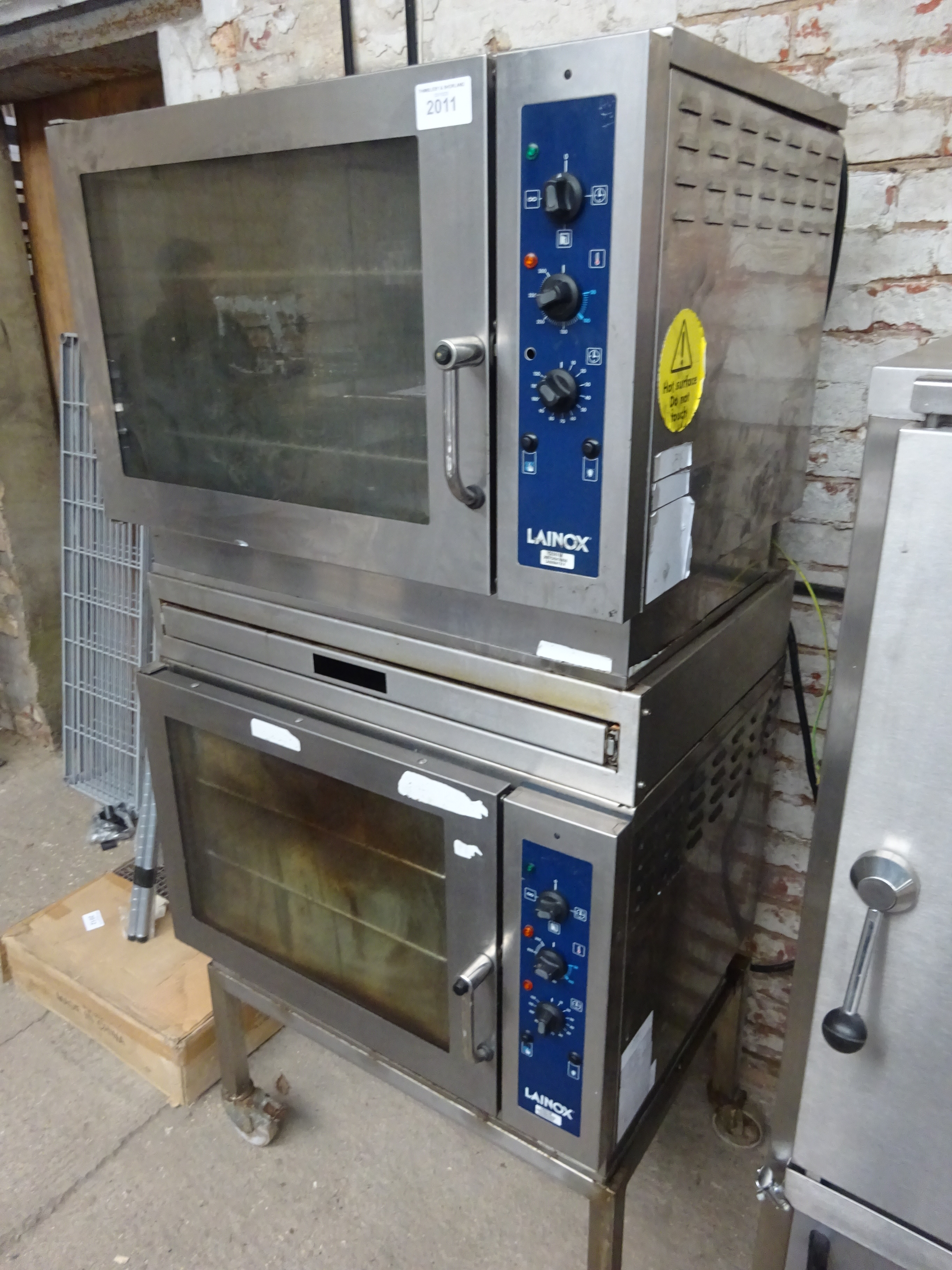 Twin Lainox CE051M oven on stand - Image 2 of 4