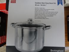 Stainless steel deep stock pot