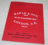 Harness & Saddlery catalogue by Rawle of London