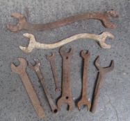 Assorted carriage spanners