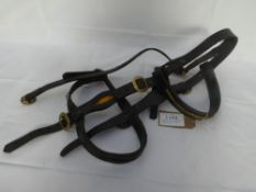 In-hand Shire bridle with yellow inlets - carries VAT