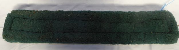 Green fleece pad, 38ins x 7ins- carries VAT