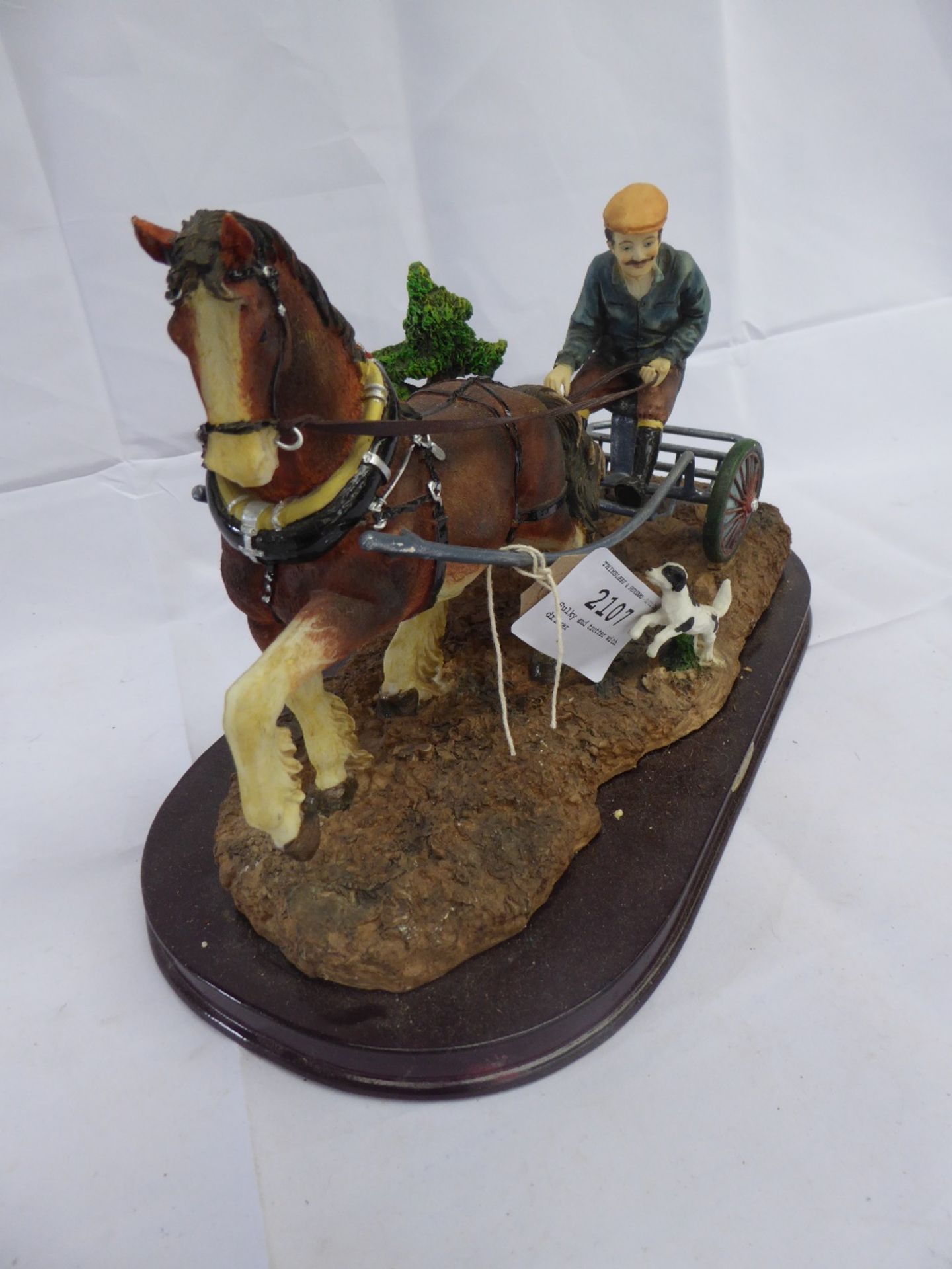 Juliana Collection model of a sulky and trotter with driver - Image 4 of 4