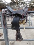 Western saddle, approx. 16" - carries VAT