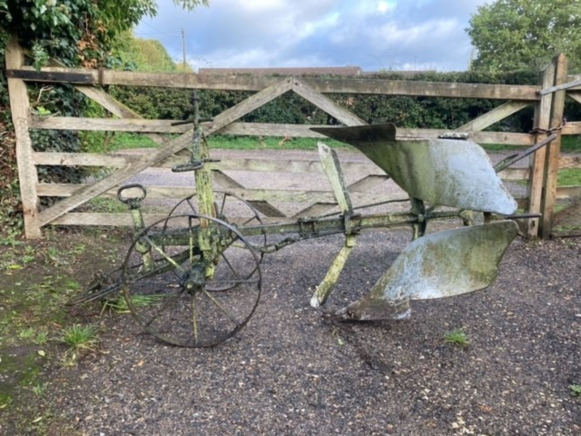 HORSE-DRAWN REVERSIBLE PLOUGH made by Hoare