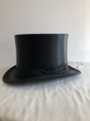 Silk top hat by Sinclair of Glasgow, size 7 1/4