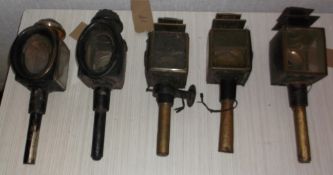 5 single carriage lamps