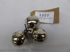 3 x large harness bells - carries VAT