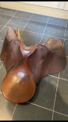 Leather English saddle