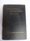An old Vet's book entitled "Veterinary Notes for Horse Owners", 7th Edition, 1906