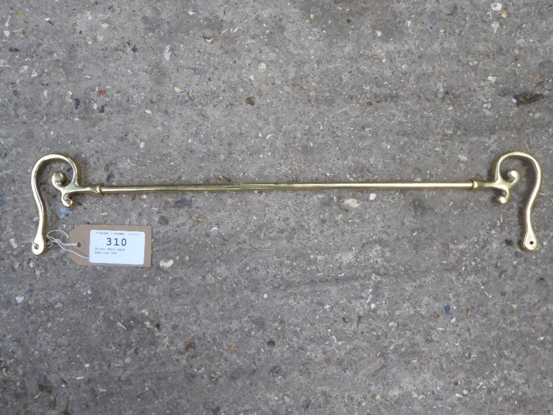 Brass rein rail - carries VAT