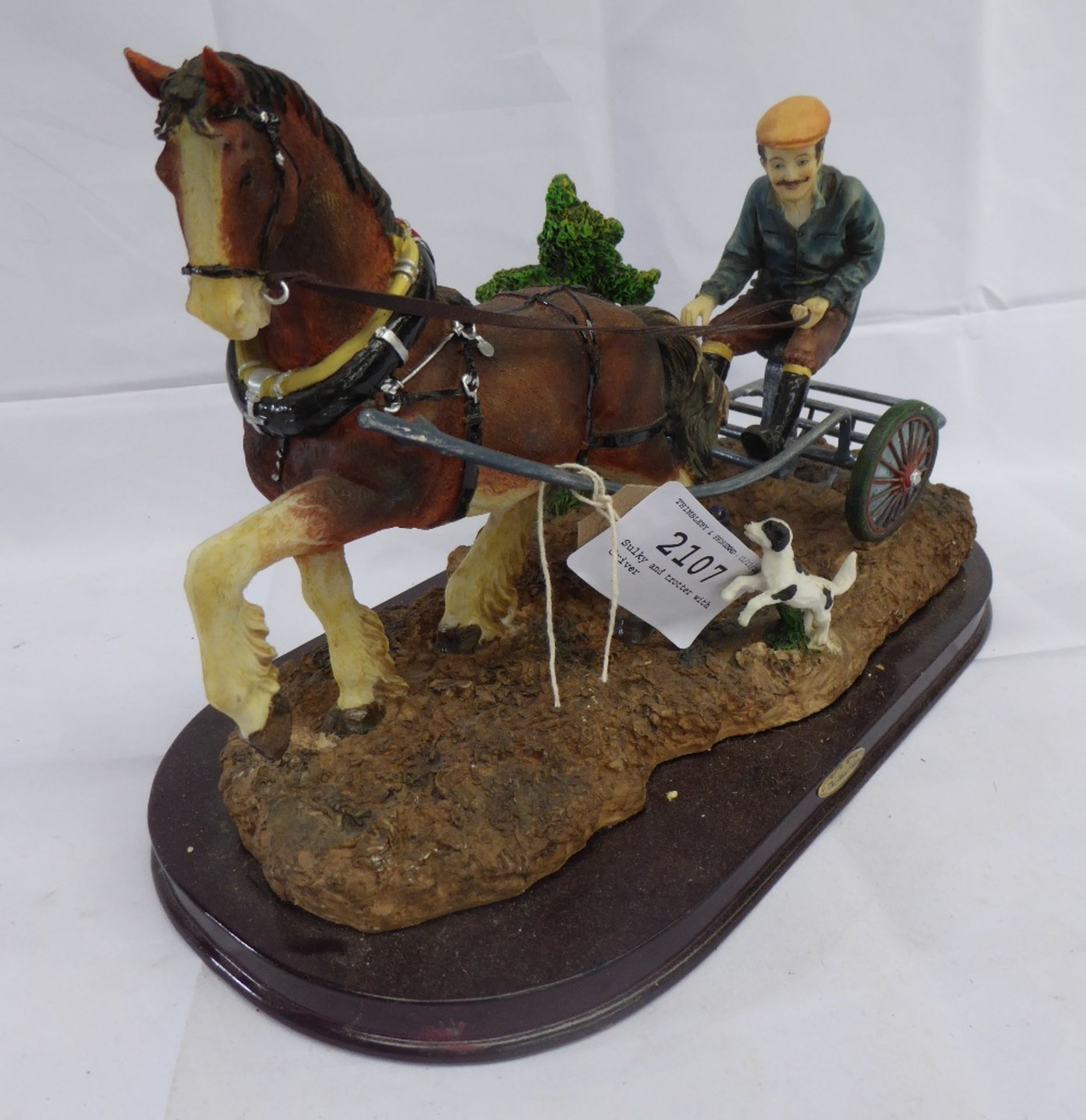 Juliana Collection model of a sulky and trotter with driver - Image 2 of 4