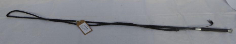 Dealer's whip, 48ins long with thong - carries VAT