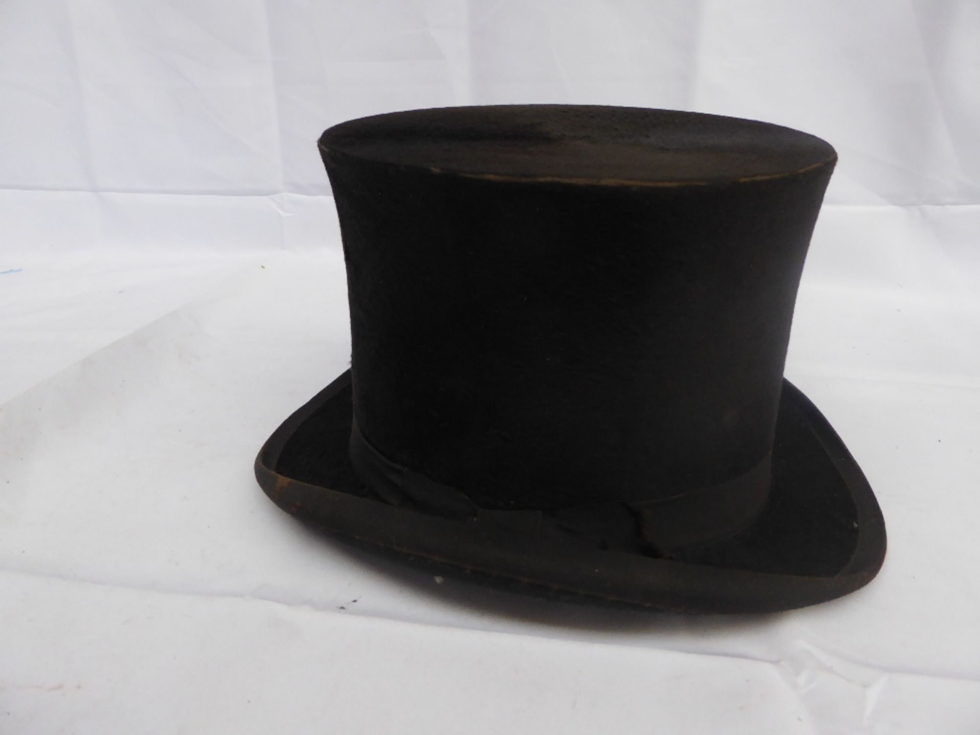 Small black top hat by Christy's of London - Image 2 of 3