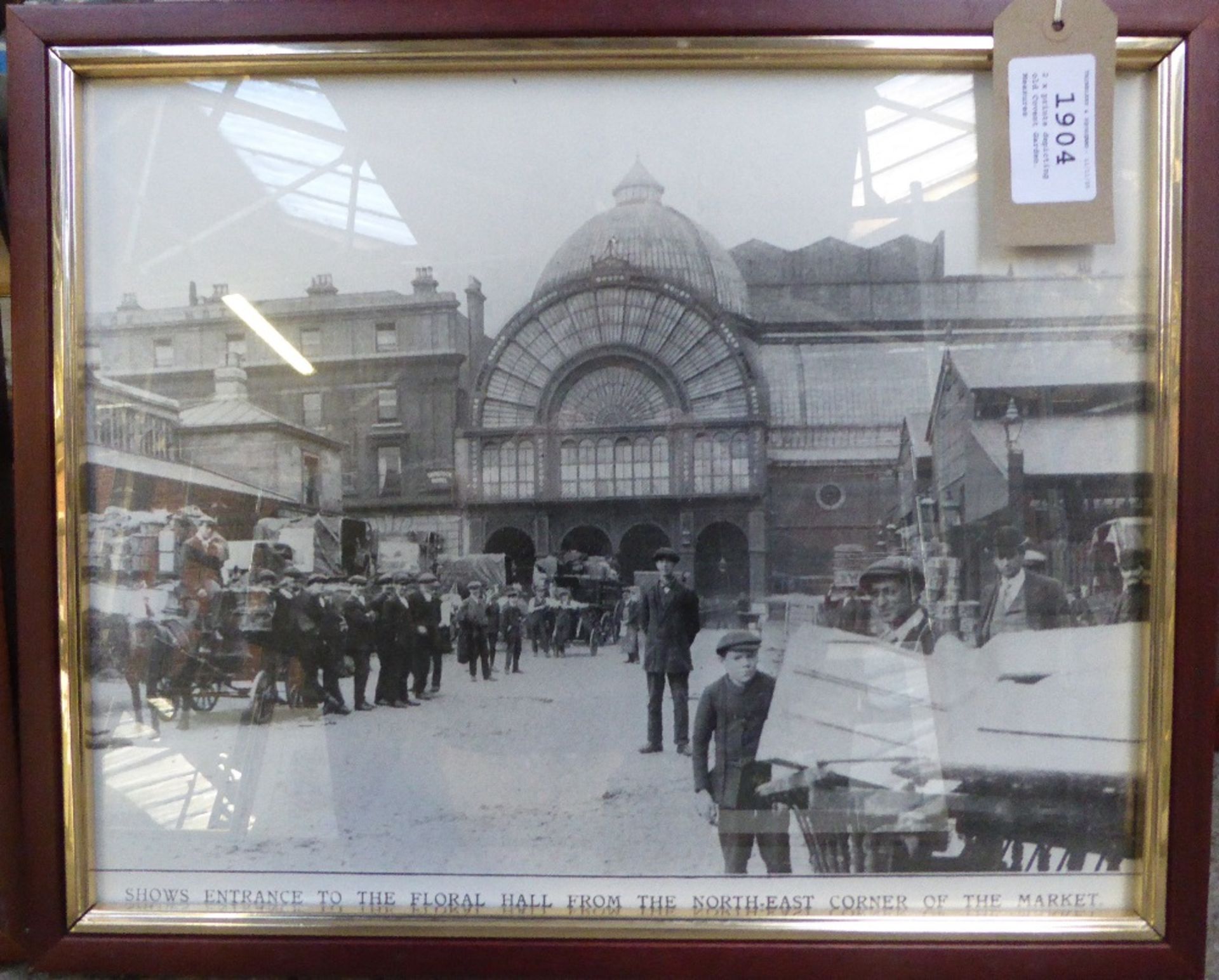 2 x prints depicting old Covent Garden.