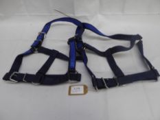 Pair of heavy horse nylon headcollars - carries VAT