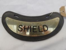 Horse name plate - Shield- carries VAT