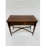 Mahogany writing table cum games table.