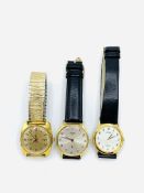 3 gentlemen's wrist watches