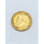 1912 gold half Sovereign