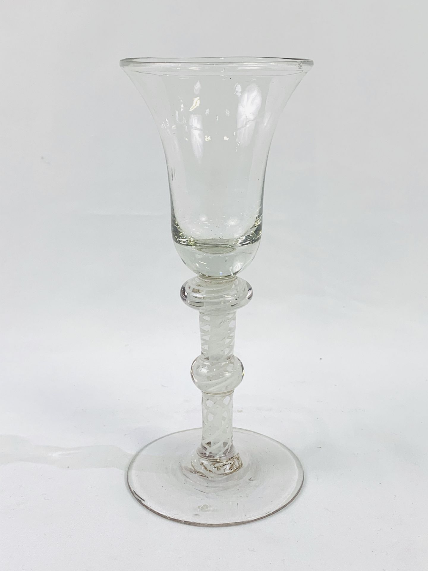An 18th Century Georgian English wine glass