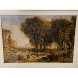 Framed and glazed watercolour, written on reverse George Barret Junior 1767-1842