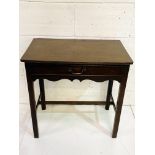 Georgian mahogany side table.