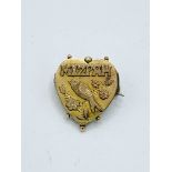 Vintage gold 'Mizpah' brooch 1.4g