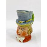 Early 19th century Staffordshire mug modelled as "Paul Pry".